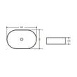 LAVOAR OVAL BOSTON 54x33.8cm