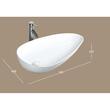 LAVOAR OVAL ATLANTA 75.5X43cm