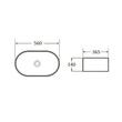 LAVOAR OVAL DAYTON 56X36.5cm