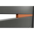 Poartă auto batantă aluminiu 3000 × 1800 mm – Ragnar, inserții tip lemn