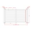 Poartă auto batantă aluminiu 3000 × 1800 mm jaluzea Deluxe gri antracit