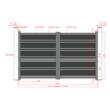 Poartă auto batantă aluminiu 3000 × 1800 mm maro Neptun