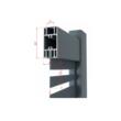 Poartă auto metalică din aluminiu 3000 × 1800 mm gri antracit poseidon