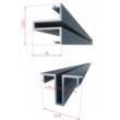 Poartă auto metalică din aluminiu 3000 × 1800 mm gri antracit poseidon