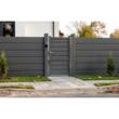 Poartă pietonală aluminiu 900 × 1800 mm – Baldur, gri antracit