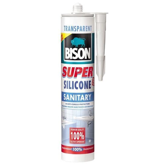 SILICON BISON SANITAR SUPER TRANSPARENT 280ML