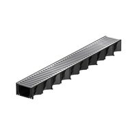 Rigola ACO Self Hexaline 2.0 din polipropilena, cu gratar otel zincat, lungime 100, cm