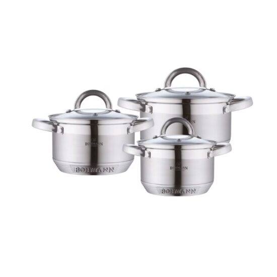 Set Cratițe Inox 6 Piese 2.1/2.9/3.9 L 