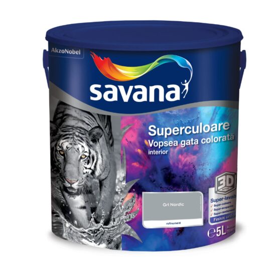 SAVANA SUPERCULOARE GRI NORDIC-RAFINAMENT 5L