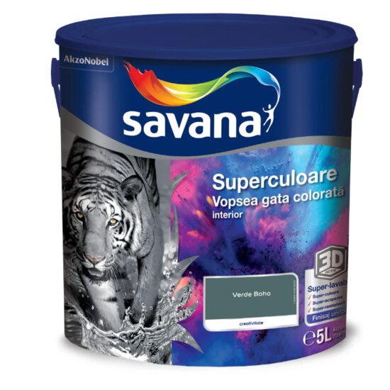 SAVANA SUPERCULOARE VERDE BOHO-CREATIVITATE 5 L