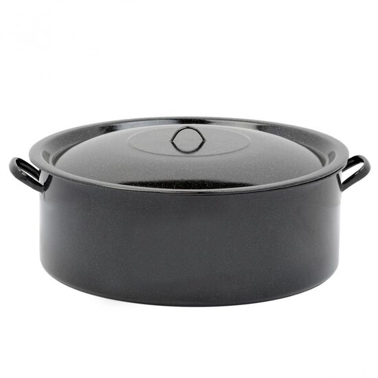 CRATITA EMAILATA JOASA  11 L (34 CM) +CAPAC VEF