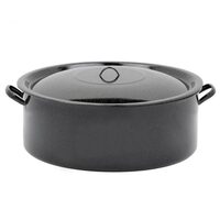 CRATITA EMAILATA JOASA 14 L (38 CM) + CAPAC VEF