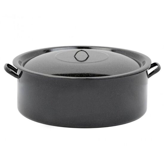 CRATITA EMAILATA JOASA 14 L (38 CM) + CAPAC VEF