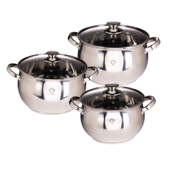 Set Oale Inox 6 Piese 5.5/7/8.5L