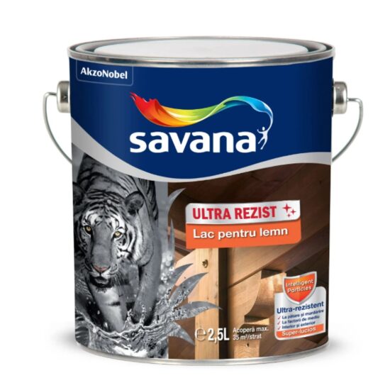 Lac pentru lemn Savana Ultra Rezist incolor interior si exterior 2.5 l