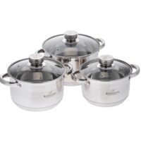 Set oale inox 6 piese 2.6L, 3.6L, 4.5L