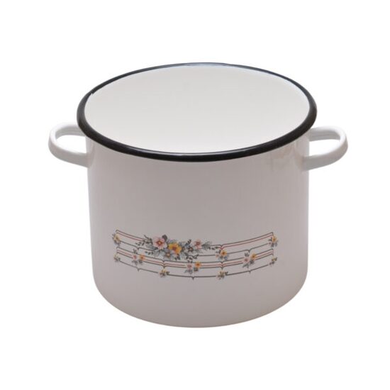 OALA EMAILATA  5 L (20 CM ) CU DECOR + CAPAC (6) VEF