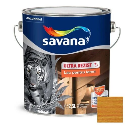 Lac pentru lemn Savana Ultra Rezist pin interior si exterior 2.5l