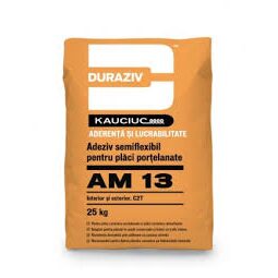 DURAZIV AM13 CU KAUCIUC ADEZIV SEMIFLEXIBIL PLACI PORTELANATE INT-EXT 25KG (48)
