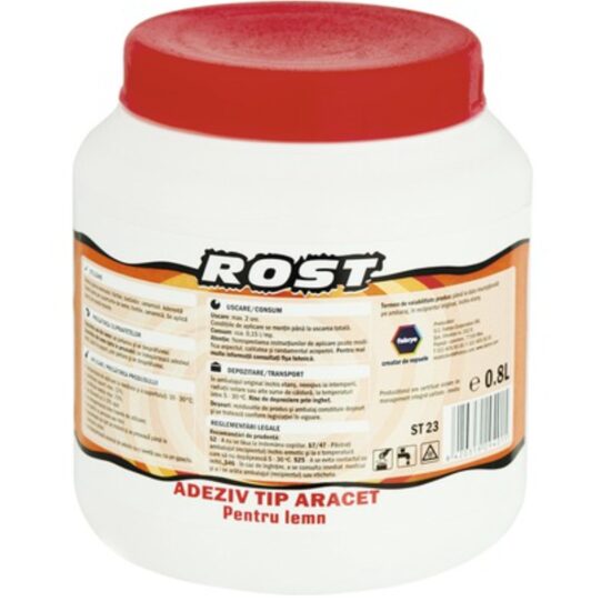 Aracet pentru lemn Rost interior si exterior alb 0.8l