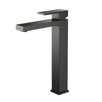 BATERIE INALTA LAVOAR CUBEFIELD NEGRU, cu montaj pe blat