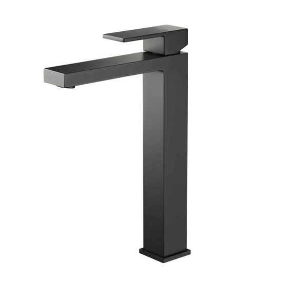 BATERIE INALTA LAVOAR CUBEFIELD NEGRU, cu montaj pe blat