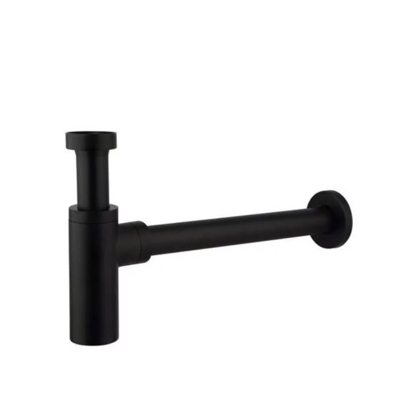 SIFON SCURGERE LAVOAR ROTUND NEGRU