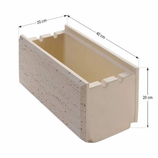 TRAVERSTONE BLOCK 40X20X20 SMOKE 60BUC/PAL