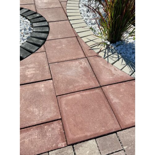 PAVAJ QUATRO 40X40X6 ROSU  (60 b/pal ,6.25 buc/mp, 9.6 mp/pal))