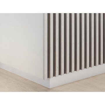 SET RIFLAJ MDF 33X19MM CU PROFIL  MONTAJ ALB