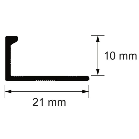 PROFIL TERMINATIE S51 ALU ALB 2.5M