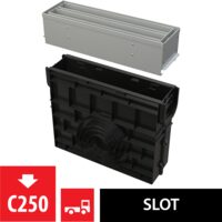 RIGOLA COLECTARE FANTA ACCES SIMETRIC 100MM OTEL GALVANIZAT