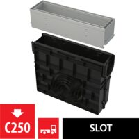 RIGOLA COLECTARE FANTA ACCES ASIMETRIC 100MM OTEL GALVANIZAT