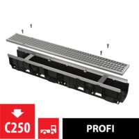 RIGOLA EXT 100MM RAMA METALICA GRATAR GALVANIZAT C250