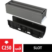 RIGOLA EXT FANTA ACCES SIMETRIC 100MM OTEL INOXIDABIL