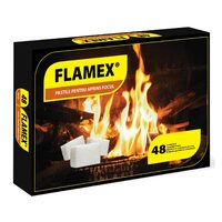 BRICHETE ALBE(PTR.APR.FOCUL FLAMEX NEGRU )(48 CUB/PACHET)(32)