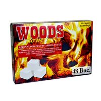 BRICHETE ALBE WOODS (PTR.APR.FOCUL) (48 CUB/PACHET)(24)