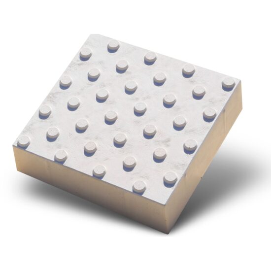 PAVAJ TACTILE CANELURI 30X30 3cm WHITE