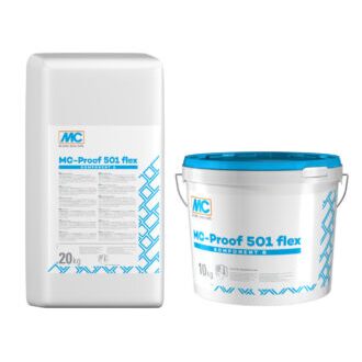 MC-PROOF 501 FLEX HIDROIZOLATIE BICOMPONENTA (A+B), 20+10 KG ( ~1.6KG/MP/MM))