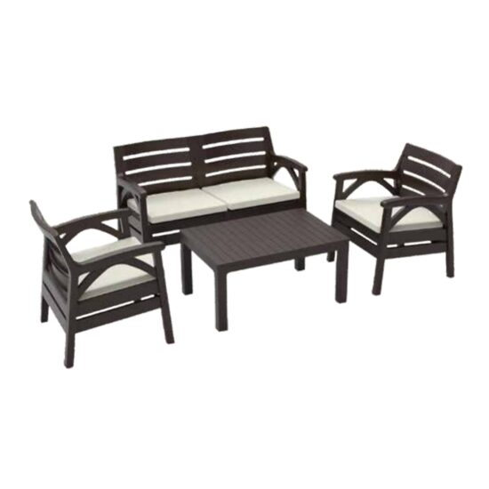 Set masă Santana 4 locuri wenge (Lichidare de stoc)