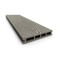 Placa deck terasa WPC 3D, tip pardoseala gri deschis lemn