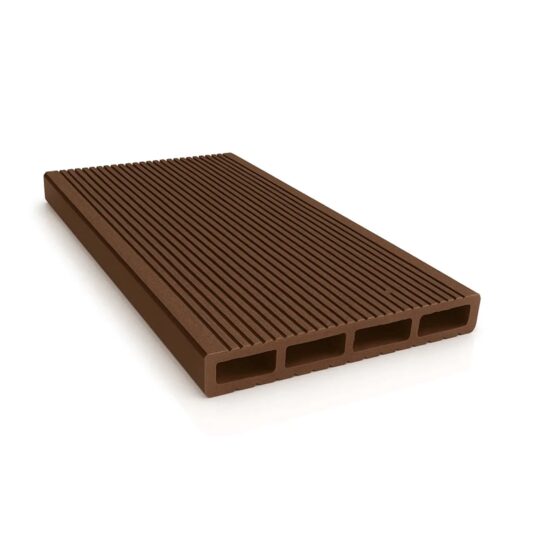 Placa gard tip scandura din WPC lemn compozit periata maro