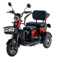 Triciclu Electric Davos Rosu/Negru