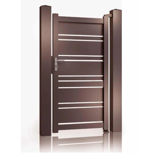 Poartă pietonală aluminiu 900 × 1800 mm maro Neptun